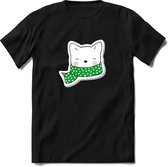 Christmas Buddy Kerst T-shirt | Groen | Jongens / Meisjes | Grappige Foute kersttrui Shirt Cadeau | Kindershirt | Leuke Elf, Rendier, Kerstboom en Kerstballen Ontwerpen. Maat 104