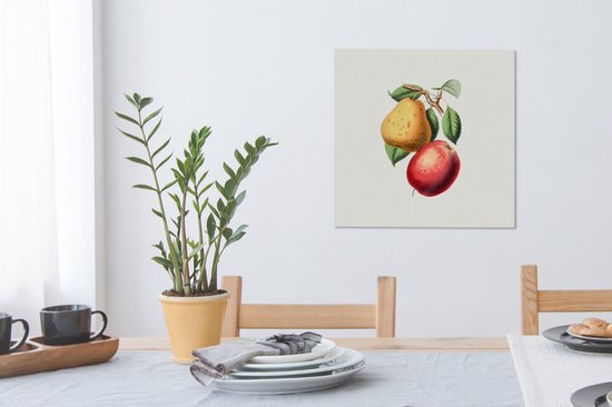 Tableau sur Toile Fruit - Printemps - Feuilles - 50x50 cm - Décoration murale