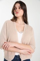 Cassis Dames Korte cardigan met 3/ 4-mouwen - Trui - Maat 42/44