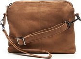 Chabo Bags -Bardot Suede - Crossbody - Leer/ Suede  - Bruin