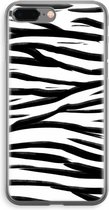 Case Company® - iPhone 8 Plus hoesje - Zebra pattern - Soft Cover Telefoonhoesje - Bescherming aan alle Kanten en Schermrand