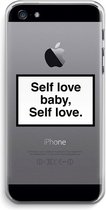 Case Company® - iPhone 5 / 5S / SE (2016) hoesje - Self love - Soft Cover Telefoonhoesje - Bescherming aan alle Kanten en Schermrand