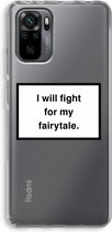 Case Company® - Xiaomi Redmi Note 10 Pro hoesje - Fight for my fairytale - Soft Cover Telefoonhoesje - Bescherming aan alle Kanten en Schermrand