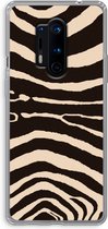 Case Company® - OnePlus 8 Pro hoesje - Arizona Zebra - Soft Cover Telefoonhoesje - Bescherming aan alle Kanten en Schermrand