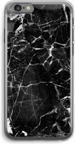 Case Company® - iPhone 6 PLUS / 6S PLUS hoesje - Zwart Marmer - Soft Cover Telefoonhoesje - Bescherming aan alle Kanten en Schermrand