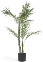 Kave Home - Kunstmatige palmboom met zwarte plantenpot 70 cm