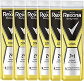 Rexona Bodywash en Shampoo 2in1 Showergel - Citrus - 6 x 400 ml