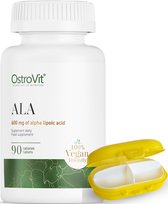 Supplementen - ALA Alfa-liponzuur 600mg - 90 Tabletten - Vegan - OstroVit
