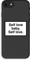 Case Company® - iPhone 7 hoesje - Self love - 100% Biologisch Afbreekbaar - Duurzaam - Biodegradable Soft Case - Milieuvriendelijke Print op Achterkant - Zwarte Zijkanten - Bescherming Over d
