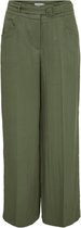 Vila VIWILDA HW WIDE PANTS - Four Leaf Lover Green