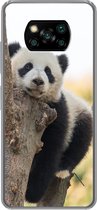 Geschikt voor Xiaomi Poco X3 Pro hoesje - Panda - Boom - Licht - Siliconen Telefoonhoesje