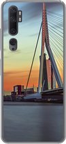 Geschikt voor Xiaomi Mi Note 10 Pro hoesje - Rotterdam - Erasmus - Zonsondergang - Siliconen Telefoonhoesje