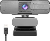 Webcam voor PC met Microfoon – 1080p – met Webcam Cover – Vlog camera – Noise cancelling – Gaming – Streaming - Windows en Mac