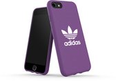 Apple iPhone SE (2022) Hoesje - adidas OR - Moulded Canvas Serie - Hard Kunststof Backcover - Paars - Hoesje Geschikt Voor Apple iPhone SE (2022)