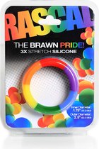 The Brawn Pride Cockring - Rainbow - Cock Rings rainbow