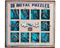 Eureka Metal Puzzle set - 10 Metal puzzles set - Blue (only available in display 52473355)