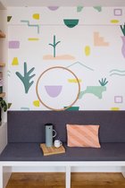 Roomblush - Behang Jardin Secret - Pastel - Vliesbehang - 200cm x 285cm