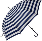Paraplu Volwassenen Ø 100*88 cm Blauw Polyester Strepen Regenscherm