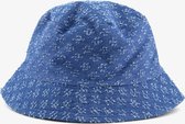 Dames bucket hat met print - Blauw