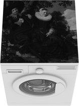 Wasmachine beschermer mat - Huwelijks Isaac Abrahamsz en Beatrix van der Laan - Frans Hals - Breedte 60 cm x hoogte 60 cm