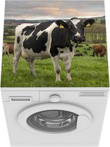 Wasmachine beschermer mat - Koe - Berg - Gras - Dieren - Breedte 60 cm x hoogte 60 cm