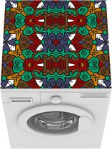 Wasmachine beschermer mat - Afrika - Patronen - Abstract - Groen - Breedte 60 cm x hoogte 60 cm
