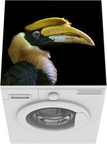 Wasmachine beschermer mat - Vogel - Snavel - Zwart - Breedte 60 cm x hoogte 60 cm