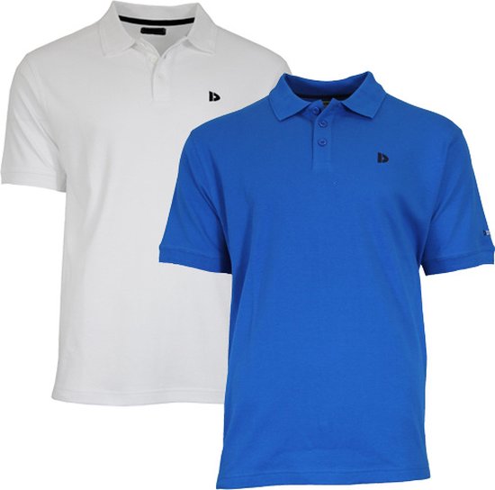 Donnay Polo 2-Pack - Sportpolo - Heren - Wit &