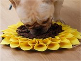 Snuffelmat voor hond en kat - Zonnebloem - Trainingsmat - Anti schrok - 38 centimeter