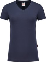 Tricorp T-shirt V Hals Slim Fit Dames 101008 Ink - Maat L