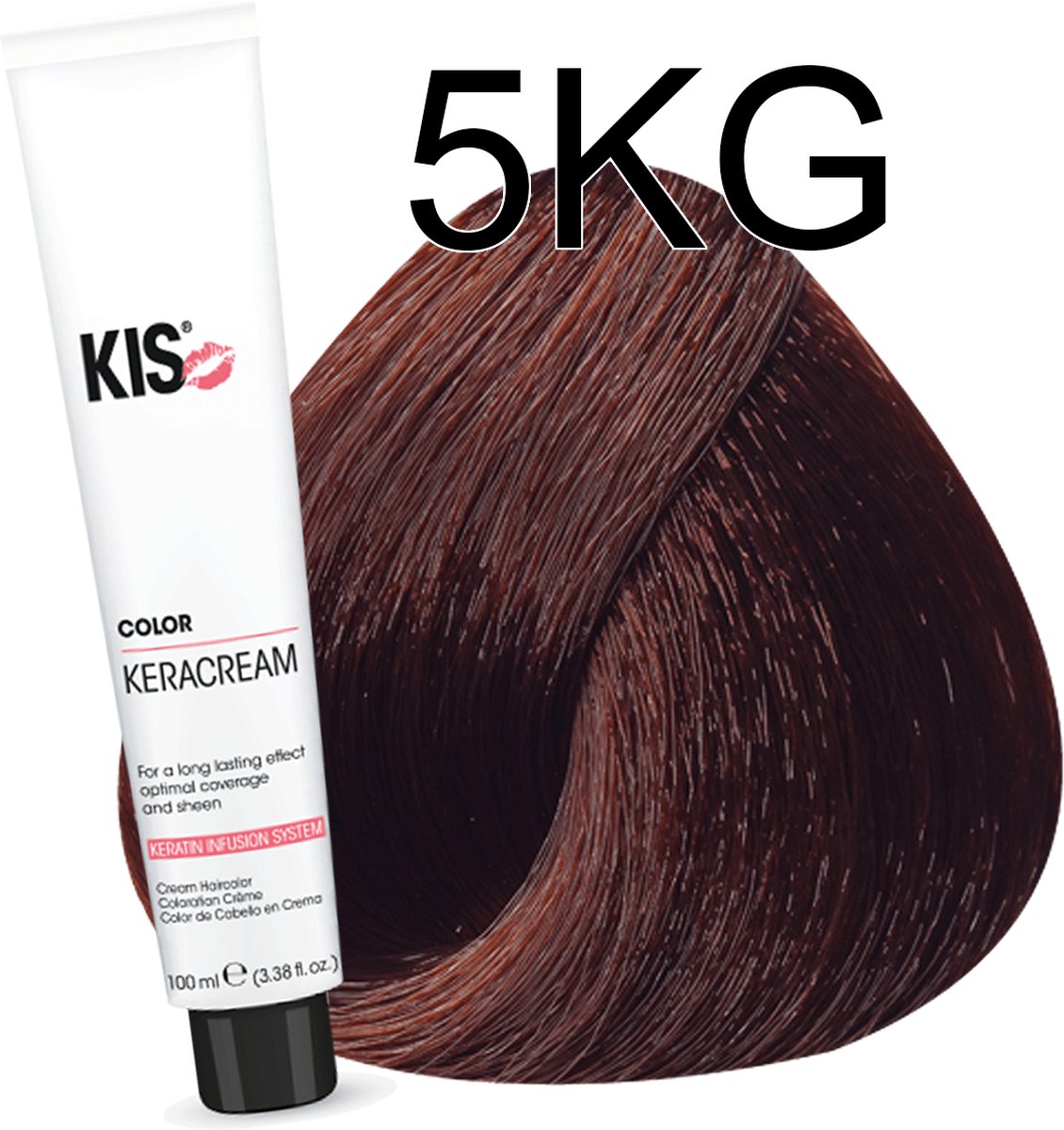Haarverf - 5KG Donker koper goudbruin | KIS