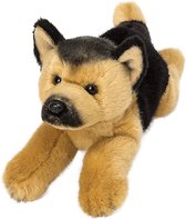 Pluche knuffel dieren Duitse herders hond 30 cm - Speelgoed knuffelbeesten - Honden soorten