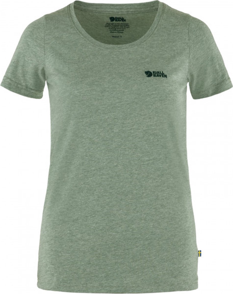 Fjallraven Logo T-shirt W 614 999 Petina Melange Groen