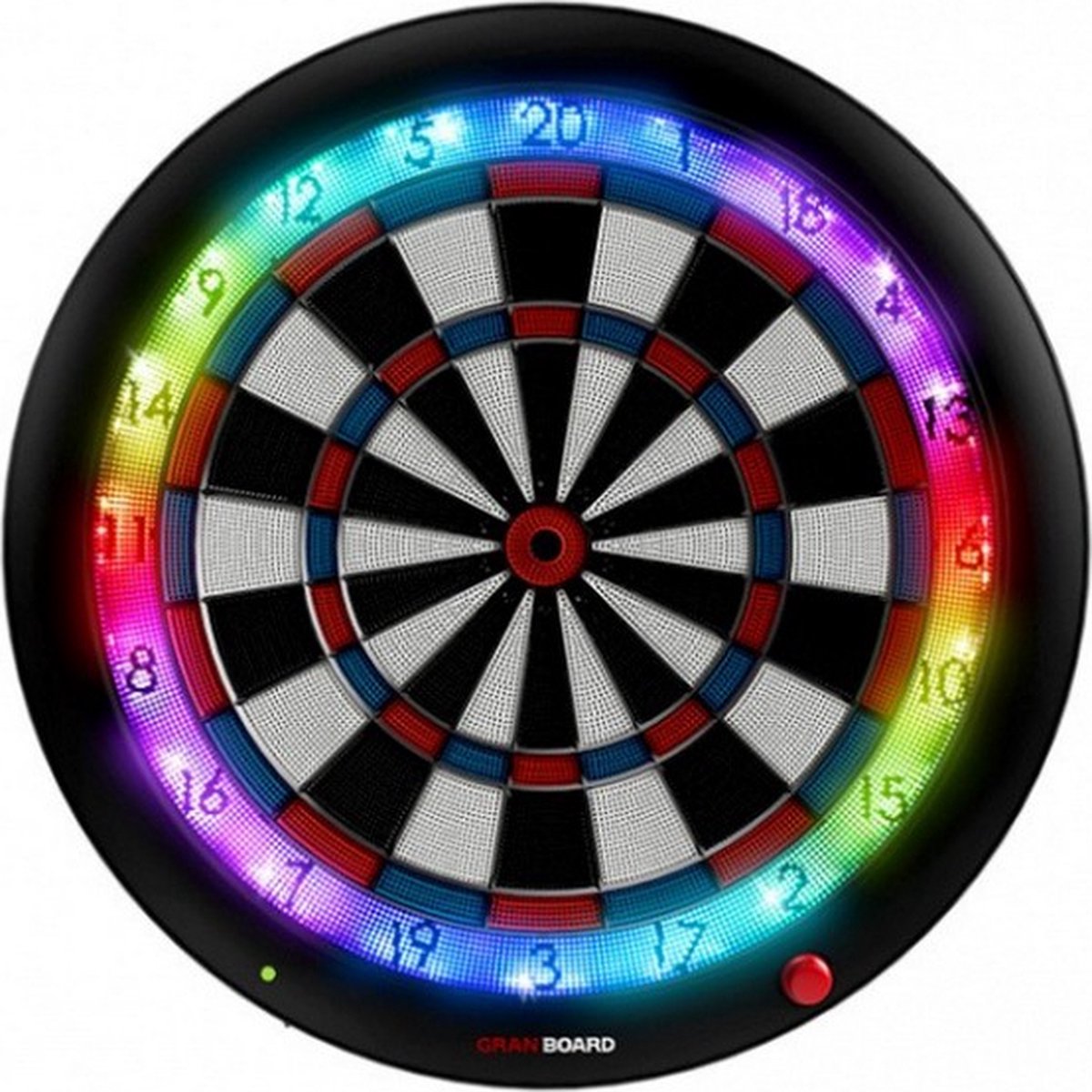 elektronisch dartbord 3s 60 cm blauw/rood 4-delig
