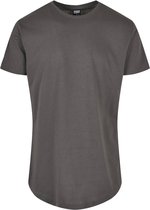 Urban Classics Heren Tshirt -M- Shaped Long Grijs