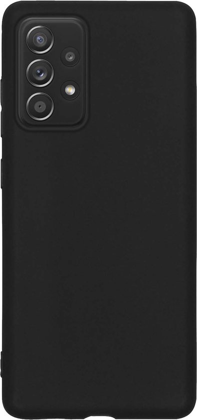 Hoesje Geschikt voor Samsung A53 Hoesje Siliconen Cover Case - Hoes Geschikt voor Samsung Galaxy A53 Hoes Back Case - Zwart