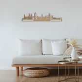 Skyline Dendermonde Eikenhout 90 Cm Wanddecoratie Voor Aan De Muur Met Tekst City Shapes