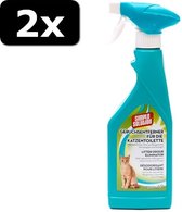 2x DEODORIZER KATTENBAK 500ML