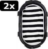 2x MAT VOOR DOME2 M STRIPE BLACK