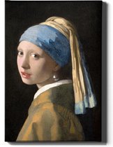 Walljar - Johannes Vermeer - Meisje Met De Parel II - Muurdecoratie - Canvas schilderij