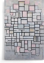 Walljar - Piet Mondriaan - Compositie No. IV - Muurdecoratie - Poster