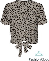 VERO MODA   Easy S/S Shirt Tie Top Amphora BRUIN XL