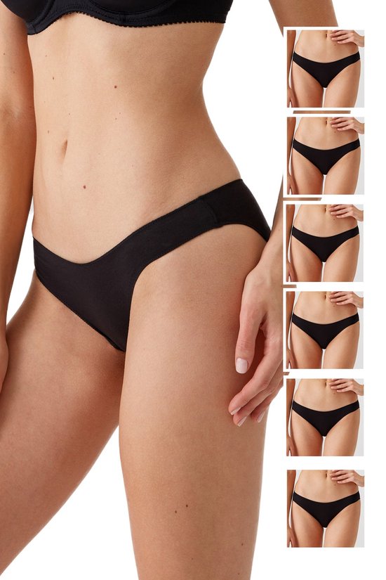 Viuma V203026 Damesslip - Katoenen Bikini Brief Ondergoed – Dagelijks Comfort - Set van 6