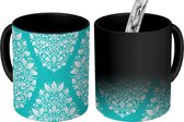 Magische Mok - Foto op Warmte Mokken - Koffiemok - Design - Noors - Planten - Magic Mok - Beker - 350 ML - Theemok