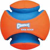 speelbal Kick Fetch 14 cm schuimrubber oranje/blauw
