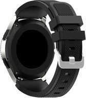 Strap-it Smartwatch bandje - siliconen bandje geschikt voor Huawei Watch GT 2 42mm / GT 3 42mm / GT 3 Pro 43mm - Amazfit GTS 1-2-3-4 - Mini / Bip / GTR 42mm - zwart