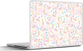 Laptop sticker - 13.3 inch - Unicorn - Snoep - Regenboog - 31x22,5cm - Laptopstickers - Laptop skin - Cover
