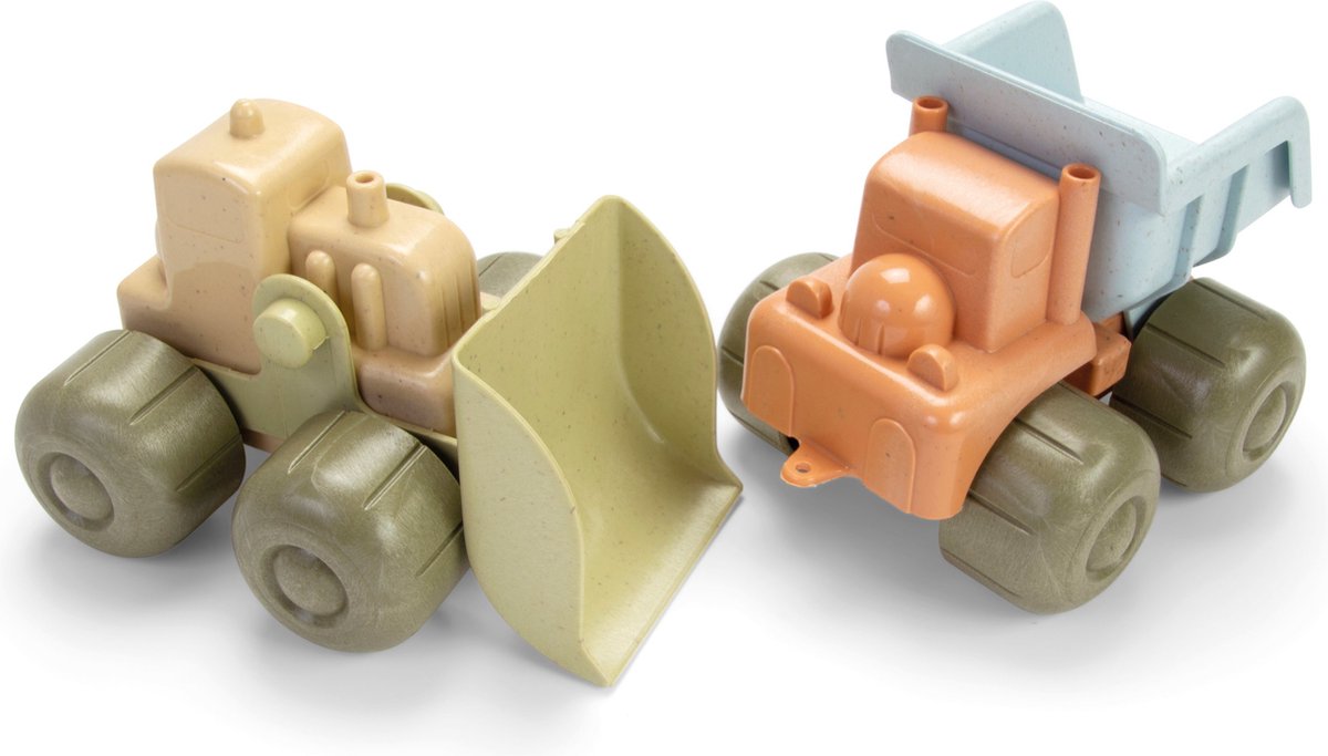 Dantoy BIOplastic bouwvoertuigen, 2 stuks, vanaf 24 maanden