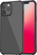 Mobigear Hoesje geschikt voor Apple iPhone 12 Pro Telefoonhoesje Hardcase | Mobigear Crystal Backcover | iPhone 12 Pro Case | Back Cover - Transparant / Zwart