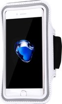Mobigear Telefoonhoesje geschikt voor Telefoonhouder Hardlopen Apple iPhone 6s Sport Hoesje Neopreen | Mobigear Sportarmband - Wit